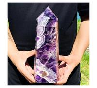 XGINERFEX 1pcs 500-550g Dream Amethyst Quartz Crystal Gemstone Stone
