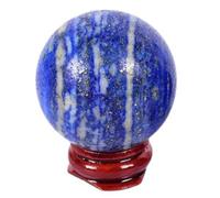 XGINERFEX 50~55mm, Lapis Lazuli Ball with Stand, Blue Crystal Sphere Quartz Gemstone for Feng Shui Divination Home Decoration Gift Gemstone Stone