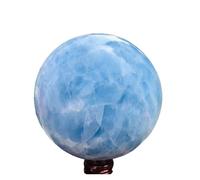 XGINERFEX 600-700g Sfera di Quarzo Calcite Blu, Pietra Gemstone Stone