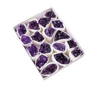 XGINERFEX Amethyst Clusters Raw Geode Rock Crystals Cluster Witchcraft Gemstone for, Divination, Balance, Yoga Gemstone Stone