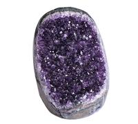 XGINERFEX Amethyst - Crystal Clusters Stone from Uruguay Raw Geode Quartz Deep Purple Color,800~1000g Gemstone Stone