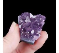 XGINERFEX Beautiful Amethyst Cluster geode Purple Quartz Crystal Home Decoration Crafts (Size : 10-20g) Gemstone Stone
