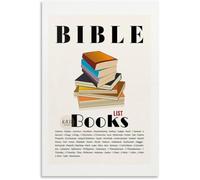 XGINERFEX Books of The Bible Reference Poster Complete Testament List Christian Education Chart for Prayer Room Home Church(Unframed,08x12inch(20x30cm))