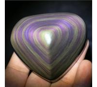 XGINERFEX Cat Eye Obsidian Quartz Crystal Heart Heal (Size : About 5cm) Gemstone Stone
