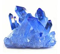 XGINERFEX Celestite Crystals, Blue Calcite Crystal Cristal Stone, Raw Cluster, Protection, for Home Decor Irregular Shaped,400g Gemstone Stone
