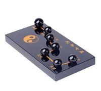 XGINERFEX Chinese Obsidian Seven-Star Array Pi Yao/Pi Xiu Wealth Porsperity Statue,Attract And Luck Ball Best Decoration for Office Or Home,A Gemstone Stone