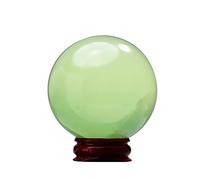 XGINERFEX Crystal Ball Desktop Decoration Office Home Gift Green Fluorite Elegant Versatile Ornament for Living Room Study Garden,B,50~60mm Gemstone Stone
