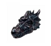 XGINERFEX Crystal Garnet Female Dragon Skulls Head Sculpture Stones Ornaments for Collection Home Decor Gifts Gemstone Stone