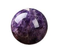 XGINERFEX Decorative Ball Crystals Dreamy Amethyst with Base Polished Crystal Sphere for Fortune Telling Home Decor Gift,90mm Gemstone Stone