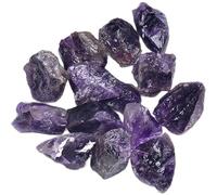XGINERFEX Deep Amethyst Raw Crystals, 2-3CM Rough Stones Crystal for Tumbling, Cabbing, Fountain, Decoration, Polishing, Wire Wrapping,3cm1000G Gemstone Stone