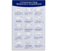 XGINERFEX Dog Moods Poster Understanding Canine Body Language for Owners Wall-Art(Unframed,08x12inch(20x30cm))