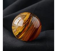 XGINERFEX Fluorite Rough Stone Crystal Ball Rainbow for Decoration or Magic,Tiger Skin Smelting-5cm Gemstone Stone