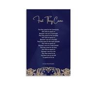 XGINERFEX Holocaust Remembrance Canvas Wall-Art: First They Came Poem by Martin Niemoller - Inspirational Historical Quote for Study Office Decor(Unframed,12x18inch(30x45cm))