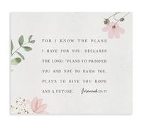 XGINERFEX Hope and Future Inspirational Quote Watercolor Canvas Art Scripture Print for Home Decor(Unframed,08x12inch(20x30cm))