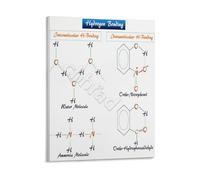 XGINERFEX Hydrogen Bonding in Water Chemistry Poster Forces Educational Chart for Science Class(Unframed,12x18inch(30x45cm))