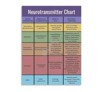 XGINERFEX Laboratory Style Brain Chart Poster Educational Canvas Wall-Art for Study Room Home Decor(Framed,16x24inch(40x60cm))