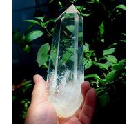XGINERFEX Large Clear Lemurian Seed Quartz Point Cluster Crystal Rough Ornaments (Size : 400-500g) Gemstone Stone