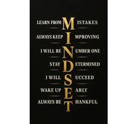 XGINERFEX Mindset & Motivation Poster, Inspirational Wall Art with Positive Affirmations for Office, Gym, Home, Success Quotes (Framed,12x18inch(30x45cm))