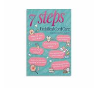XGINERFEX Newborn Care Poster Essential Guide for Infant and Mom Care Tips Educational Wall-Art Decor(Unframed,08x12inch(20x30cm))