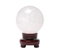 XGINERFEX Quartz Crystal Ball Wind for Lucky Wealth Protect The House,White,50mm Gemstone Stone