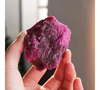 XGINERFEX Rough Red Corundum And Ruby Raw Gemstones Stones Fountain Home Garden Decor Yoga DIY Stone,100~150g Gemstone Stone