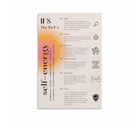XGINERFEX Self Care Poster IFS The Six Fs Systems Guide Wall-Art for Counseling Office Study(Unframed,16x24inch(40x60cm))