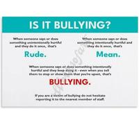 XGINERFEX Social Emotional Learning Poster Bullying Prevention Empathy Respect Canvas Print Wall-Art for Middle School High School(Framed,08x12inch(20x30cm))
