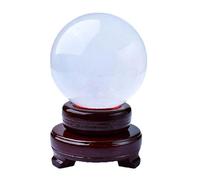 XGINERFEX Sphere of Iceland, White Glass Ball, Polished Crystals, Calcite, sumpnetization, Collection Ornaments for The Home,50mm Gemstone Stone