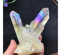 XGINERFEX Stone Angel Halo Cluster Quartz Crystal Office Ornaments Potted Ornaments(80-100g) Gemstone Stone