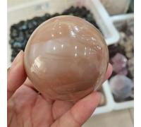 XGINERFEX Stone Orange Moonstone Crystal Ball Home Room Decoration Gift(71-80mm) Gemstone Stone