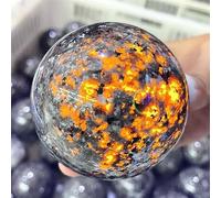 XGINERFEX Stone Powerful Wicca Crystals And Flame Stones Sphere Spiritual Witchcraft (Size : 40-50mm) Gemstone Stone