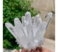 XGINERFEX Stone White Magic Quartz Crystal Cluster Home Office Decoration Crafts Gifts(510-600g) Gemstone Stone