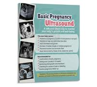 XGINERFEX Understanding Pregnancy Ultrasound Poster Fetal Development Guide Canvas Print for OB GYN Clinic Waiting Room(Unframed,16x24inch(40x60cm))