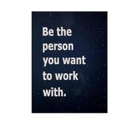 XGINERFEX Work Ethics Professional Quotes Canvas Wall-Art Motivational Poster for Home Office Study Room Decor Ready to Hang(Framed,08x12inch(20x30cm))