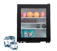 XGKEYQOHSV Mini congelatore da Tavolo con Serratura | Congelatore Verticale a Porta Singola da 30 Litri per Ufficio, dormitorio e Appartamento | Compatto Verticale (Porta in Vetro)