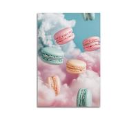 XGKJDS Moderno album fotografico di famiglia, poster da parete per soggiorno, poster pastello macaron dessert per un fascino estetico da sogno, stampe su tela 50 x 75 cm
