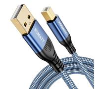 XGMATT Cavo per stampante USB 8 m, USB B, cavo USB 2.0 tipo B, scanner ad alta velocità, compatibile con Lexmark, Dell, HP, Canon, Epson, Xerox, Brother, DAC e altro, blu
