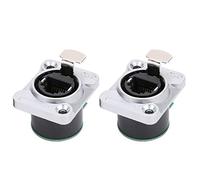 XGOUGUAAU 2Pcs RJ45 PCB Panel, Fire Retardant Insulator Material EL - RJ - WH5 Injection Board, Durable Zinc Alloy Shell with PA66 Rubber, for Aviation & Industrial Networking