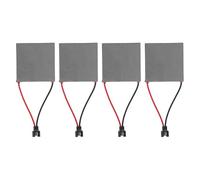 XGOUGUAAU 4 pezzi Piastra per generatore di ventilatore da camino, in lega di alluminio resistente al calore fino a 227℃, foglio sostitutivo per la generazione di energia per la riparazione