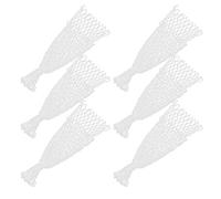 XGOUGUAAU 6 Pezzi di Tasche per Il Biliardo in Rete di Cotone, Sacchetto in Rete di Cotone per tavoli da Biliardo, Tasche di Ricambio Bianche e durevoli per tavoli da Biliardo, Accessori