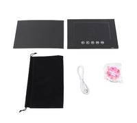 XGOUGUAAU Biglietto di auguri video, brochure video elettronica con schermo LCD, brochure digitale con riproduzione HD 720P, inclusi adesivi e borsa di conservazione, per promozione (Hanash)