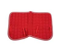XGOUGUAAU Coperta da Sella Morbida, Traspirante e Multiuso; Coperta da Sella a Doppia Corda per Cavalli con Cinturino Manuale e sottopancia; Coperta da Equitazione Leggera con Fodera a Nido (Rossa)