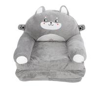 XGOUGUAAU Divano pieghevole per bambini, divano-cuscino a forma di animale da cartone animato, design a tre pieghe in morbido velluto cristallino, sedia-divano per bambini regolabile per bam (Topo)