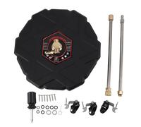 XGOUGUAAU Idropulitrice per Superfici a Pressione da 13", Idropulitrice ad Alta Pressione con Ruote, Detergente per Superfici in Acciaio Inossidabile da 2500 PSI per Garage, Patio,