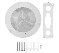 XGOUGUAAU Luce Subacquea per Piscina a 160 LED, Lampada per Piscina Impermeabile IP68, apparecchio di Illuminazione paesaggistica Bianca da 18 W, Alimentazione AC 12 V, con Fascio Luminoso