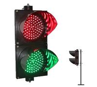 XGQXZWC Semaforo LED Industriale con Lente da 4 Pollici di Diametro, semaforo Bicolore Rosso/Verde, Luce Stop And Go Rossa/Verde, alloggiamento PC Impermeabile IP65, indicatore Luminoso (Size : 220V)