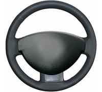 XGTHCVHN Coprivolante Antiscivolo in Pelle Scamosciata e Pelle Nera per Auto, Cucito a Mano Adatto per Renault Duster Dacia Duster 2011-2015