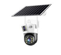XGUELNT Telecamera di sicurezza esterna PIR solare 4G | Telecamera IP CCTV con rilevamento umano, visione notturna e sorveglianza remota(4G 32G CARD_PAL)