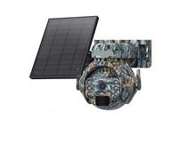 XGUELNT Telecamera di sicurezza PTZ solare SIM da 3 MP 4G | Telecamera esterna con rilevamento umano PIR e visione notturna(Trail 4G 128GB)