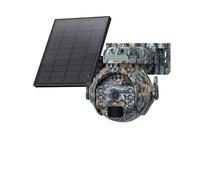 XGUELNT Telecamera di sicurezza PTZ solare SIM da 3 MP 4G | Telecamera esterna con rilevamento umano PIR e visione notturna(Trail WIFI CAM)